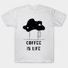 T Shirt Women Coffee Is Life Harajuku Print Kawaii Tshirt Summer Short Sleeve Female T-Shirt Top Tee