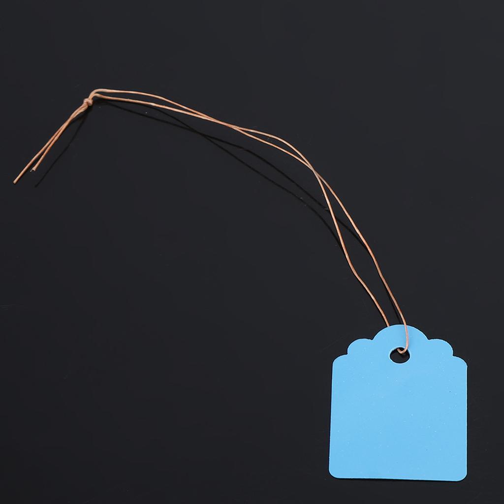 200pcs PVC Hanging Flower Plant Seed Name Tag Label Marker Sign Outdoor Blue