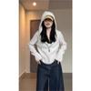 Women's Knit Hooded Cardigan: Autumn/Winter Korean Style Zipper Sweater, Wool Short Coat with Waist-Cinching Design