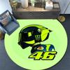 VR46 pattern round rug,Carpet Rug for Living Room Bedroom Playroom ,Non-slip Floor Mat,Holiday Gifts and Birthday Gifts.
