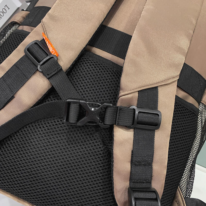 Junior High School Schoolbag Women Large Capacity Backpack Men Color Block Backpack