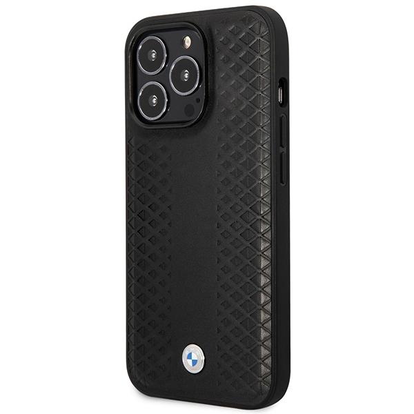 Etui do iPhone 14 Pro BMW Skórzane MagSafe Czarne