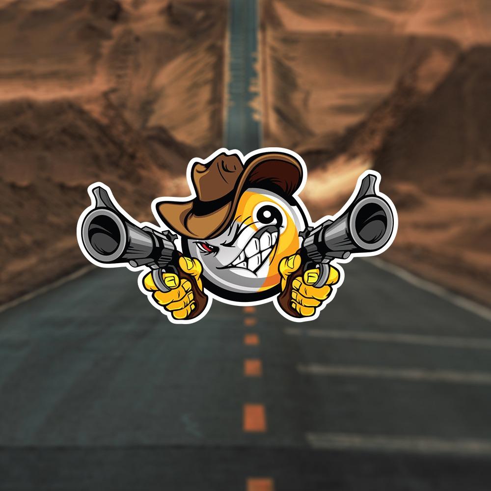 Бильярд Пул Девять Шаров Мультяшное Лицо Наклейки на Автомобиль Сделай Сам Дверь Автомобиля Багажник Зеркало Заднего Вида Водонепроницаемые Виниловые Наклейки Художественное Украшение