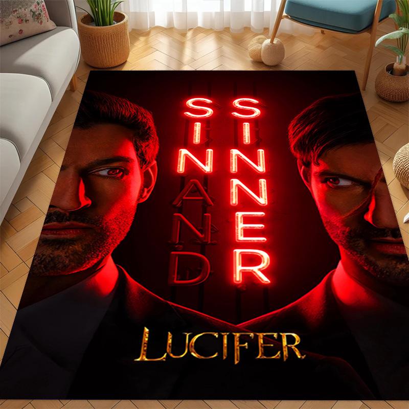 Ковер Lucifer Glow Подходит для всех сезонов Печать Защитная подкладка Комната Рождественские подарки