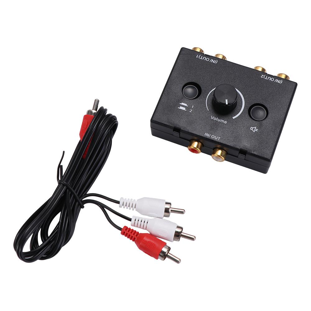 Stereo Audio Splitter Splitter Audio Decoder Amplifier Two-way Audio Switcher Car