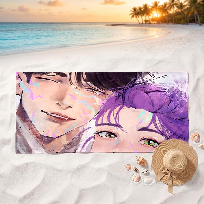Rujinu Soft and comfortable beach towel perfect for vacations and poolside use an ideal gift for summer holidays