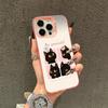 Чехол для телефона с рисунком в виде кошек, подходящий для iPhone 17 16 15 14 13 12 11 Pro/ Max /Plus, противоударная задняя крышка