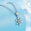 Xiaohongshu Snowflake Clavicle Necklace: Autumn Luxury for Women, Perfect Christmas Gift
