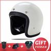 Lightweight Retro Cruiser Motorcycle Helmet Men Women Full Face DOT Approved Vintage Style