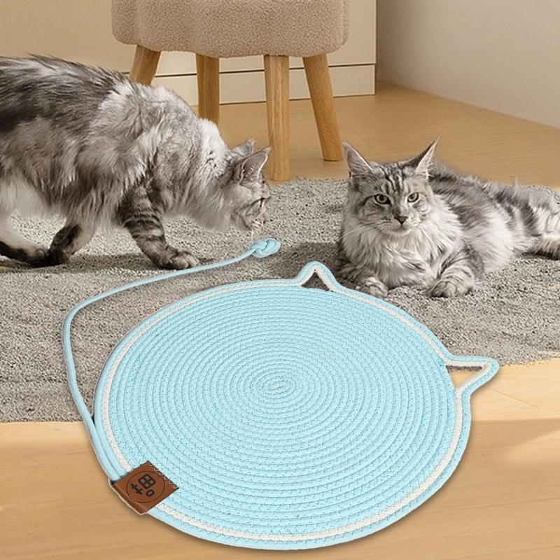 Reversible Cats Scratcher Mat Durability Indoor Grinding Claws Cats Training Toy for Cats Playtimes