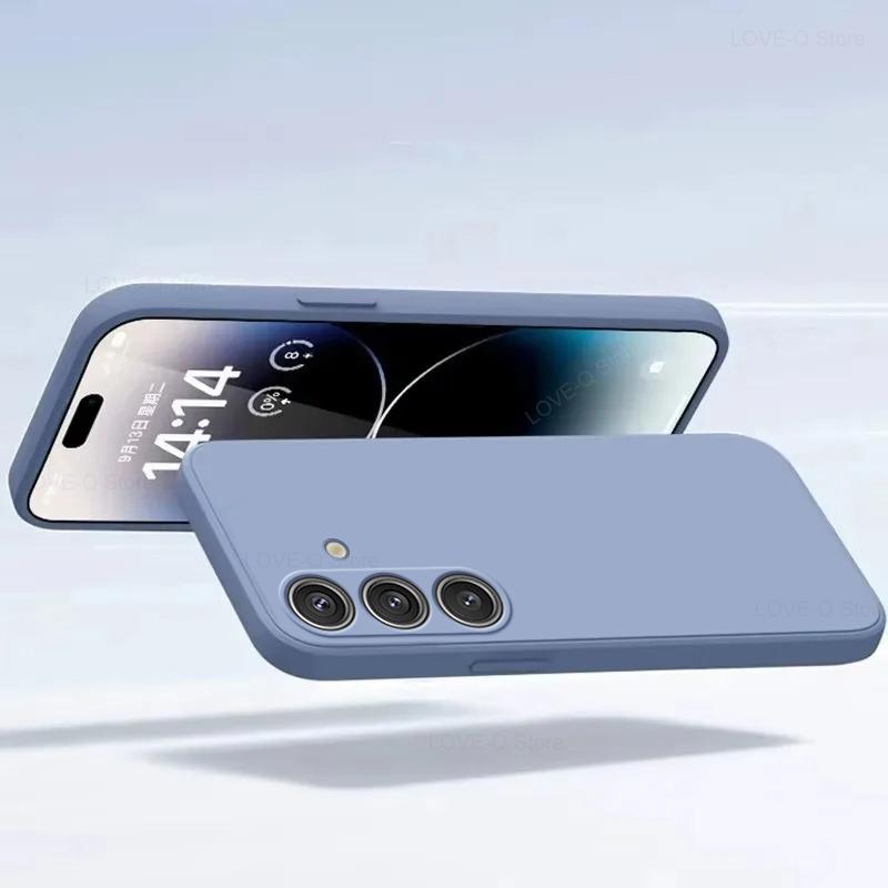 Для S24 S23 S22 Ultra Чехлы Жидкий силиконовый чехол Для Samsung Galaxy S24 S23 S22 Ultra Plus S24Ultra Чехлы Чехлы Аксессуары
