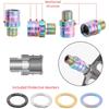 1 Pair Titanium Zinc Zinc Alloy Bike Pedal Axle Extenders 9/16 Bicycle Pedal Extension Bolts  Folding Bicycle