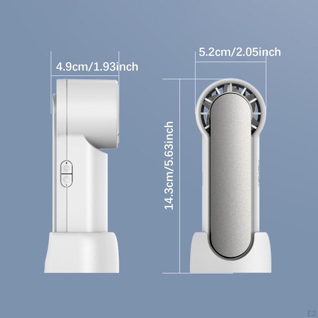 Handheld Fan, Portable Fan ,3 Speed Strong Wind, Low Noise 2000mAh Personal Cooling Device for