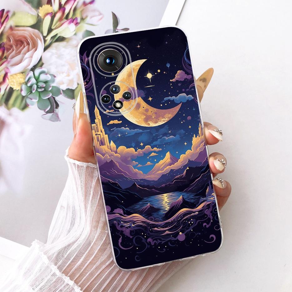 Чехол для Honor 50 Pro RNA-AN00 Милый Лев Модный Расписной Чехол Мягкий Силиконовый Чехол для Телефона Для Honor 50 Honor50 Pro Задняя Крышка Сумки
