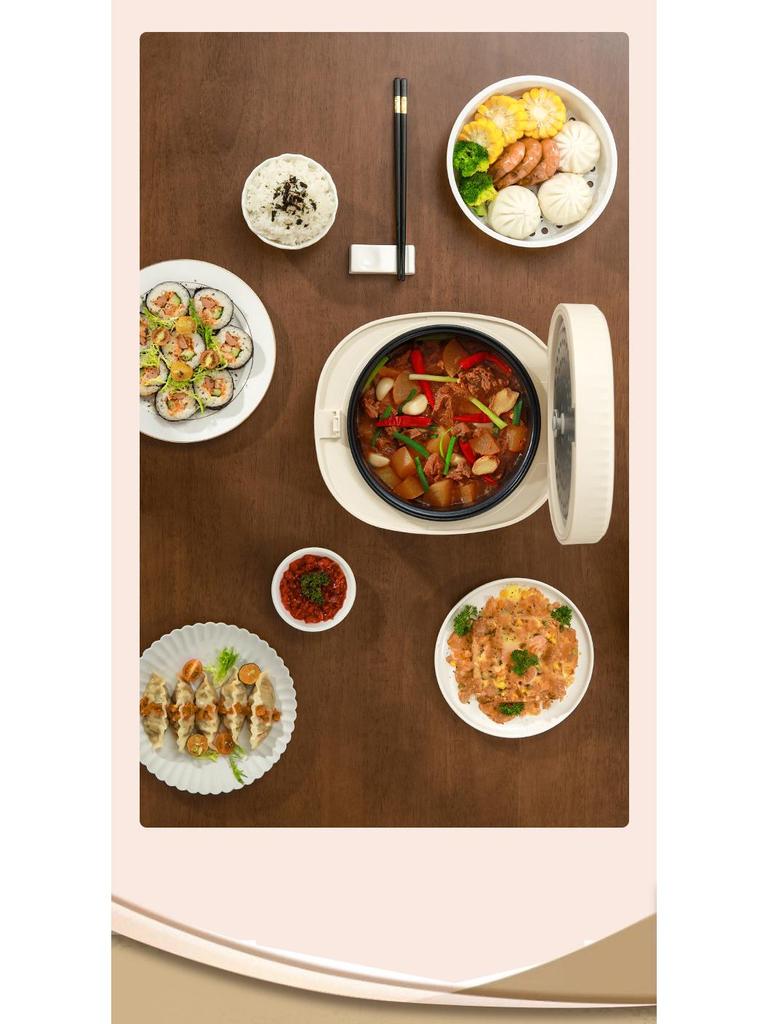 Умная микро-скороварка для риса, емкость 3 л, многофункциональная, с функцией сохранения тепла