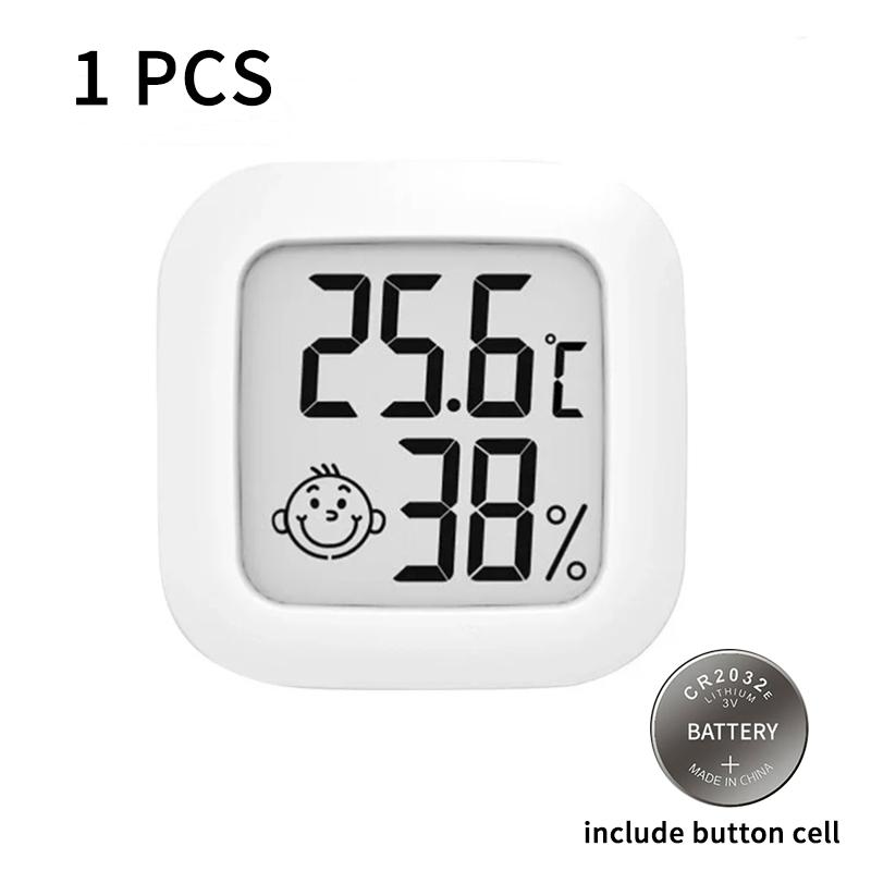 Мини ЖК-цифровой термометр-гигрометр для измерения температуры и влажности в помещении, датчик, метеостанция для домашней комнаты