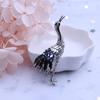 High -End Exquisite Crane Alloy Ladies Popular Simple Temperament Wild Suit Accessories Brooch