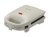 [Amazon.co.jp Exclusive] Monochrome Hot Sandwich Maker, Compact Size, Single-Slice, Retro Style, White, MSW-0600/W