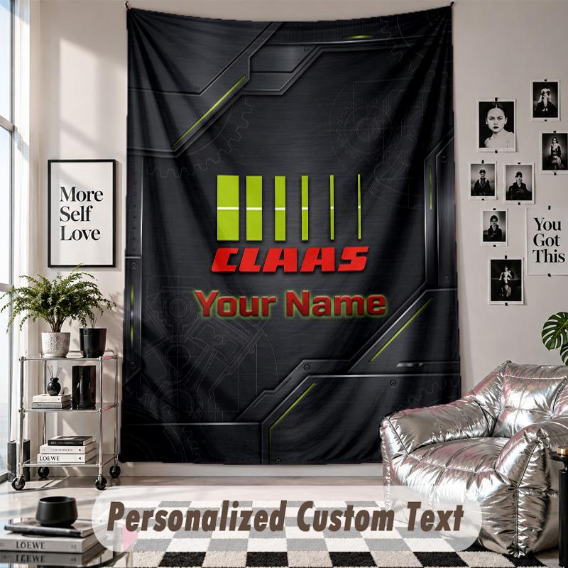 Wall Hanging Tapestry With Custom Name & Text, CLAAS Decorative Tapestry For Bedroom