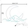Sunrise Sunset Neon Moon Over the Neon Twilight LED Neon Wall Room Anime Neon Acrylic Moon Sign Sign, Sea, Light, Moonwave, Sign, Decor, Light,