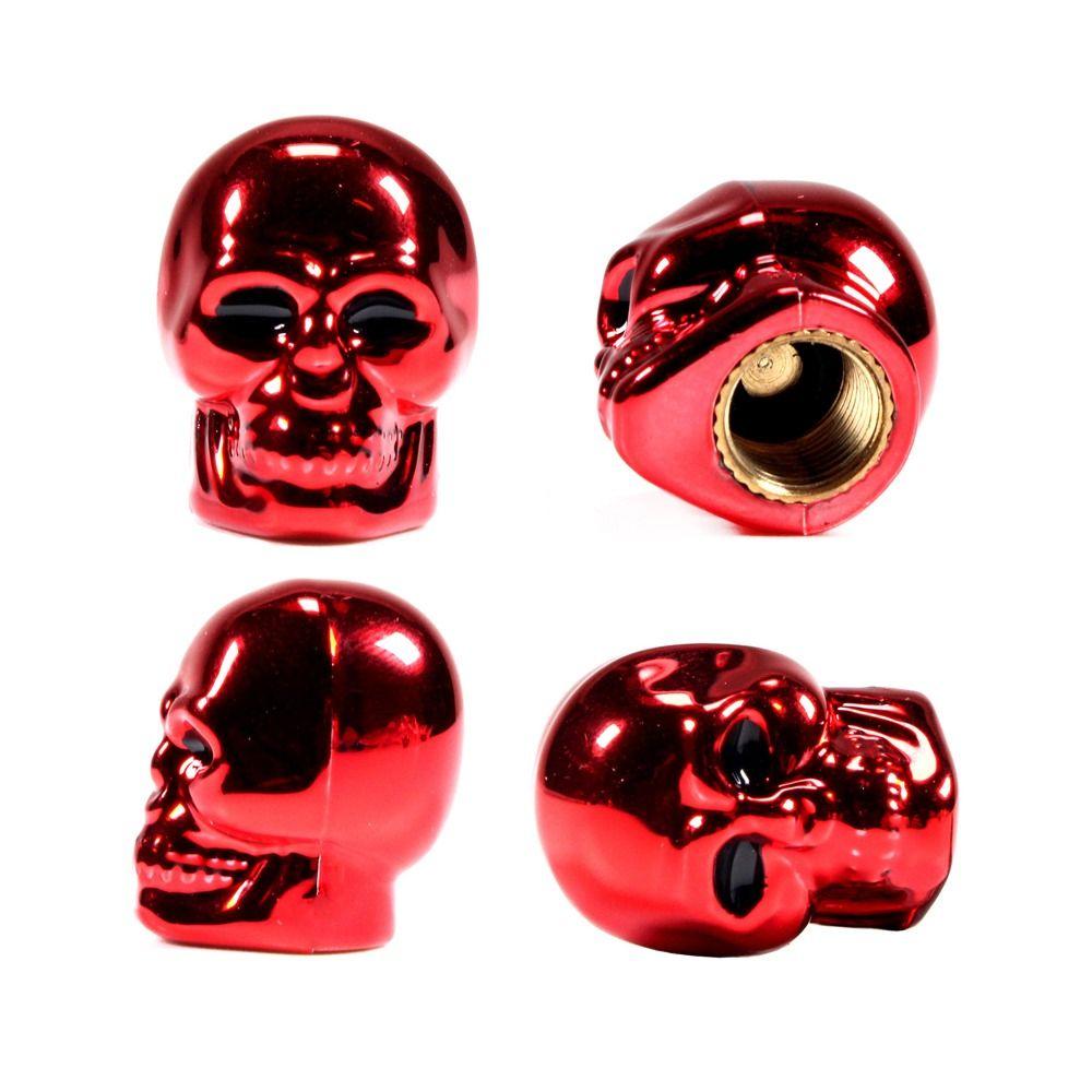 Skull Style Bike Motorcycle Valve Stem Cap Tyre Accessories Dust-proof Cover Protective Cover