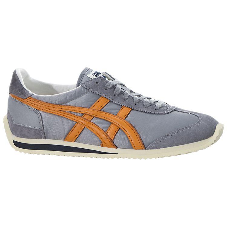 ONITSUKA TIGER California 78 Vin Повседневные Удобные Низкие Кроссовки для образа жизни Унисекс кроссовки Серый Оранжевый D110N-1208