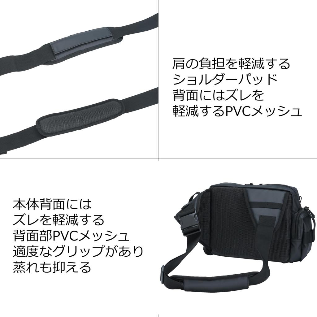 Abu Garcia Bag 3 One-Shoulder Bag - Coated Navy Special Edition, 6.5L Capacity, 27 x 24 x 10cm, PVC-Coated