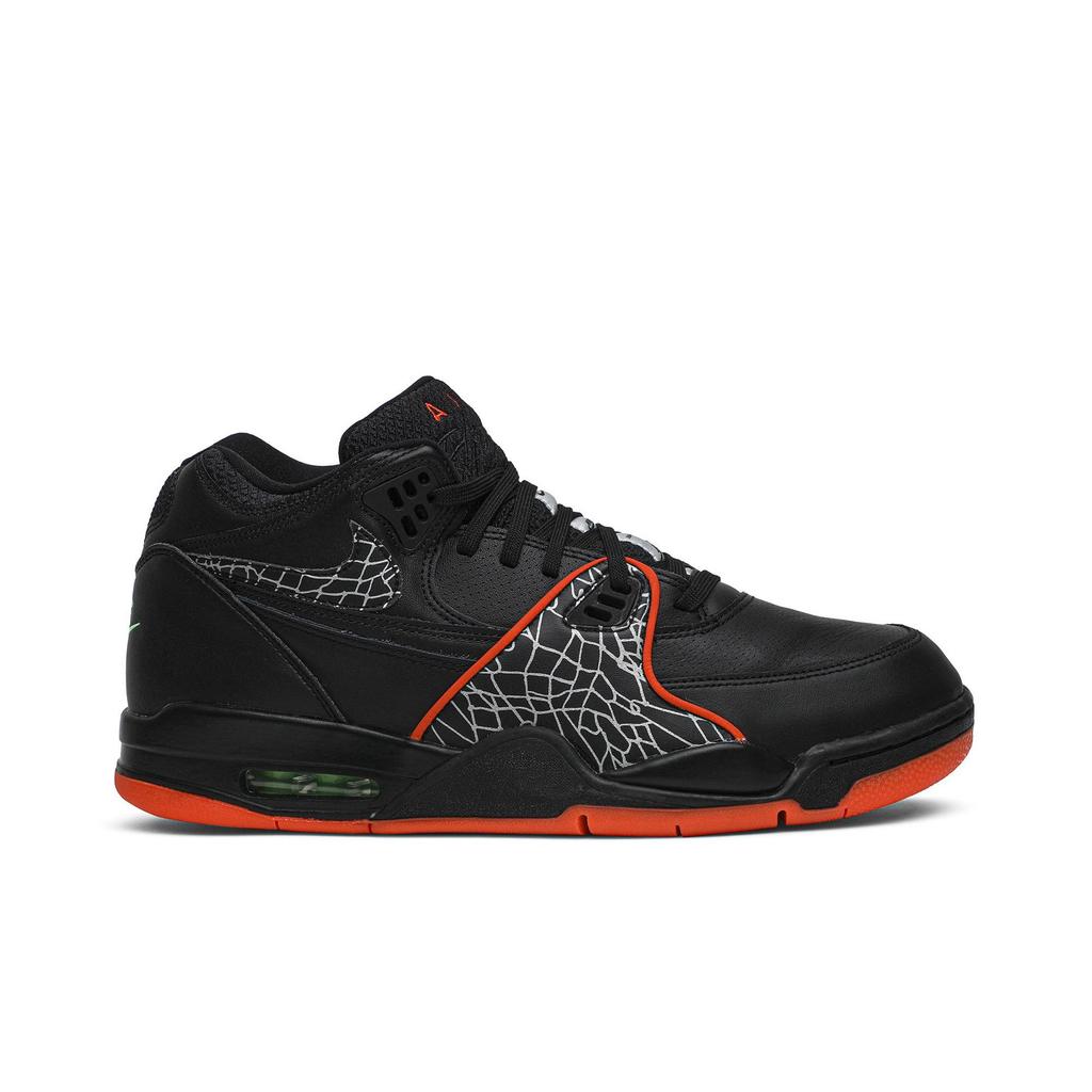 Nike Air Flight 89 QS 'Orange Blaze' (Unisex) Black / Orange Blaze / Green Strike Basketball Shoes CT8478 001