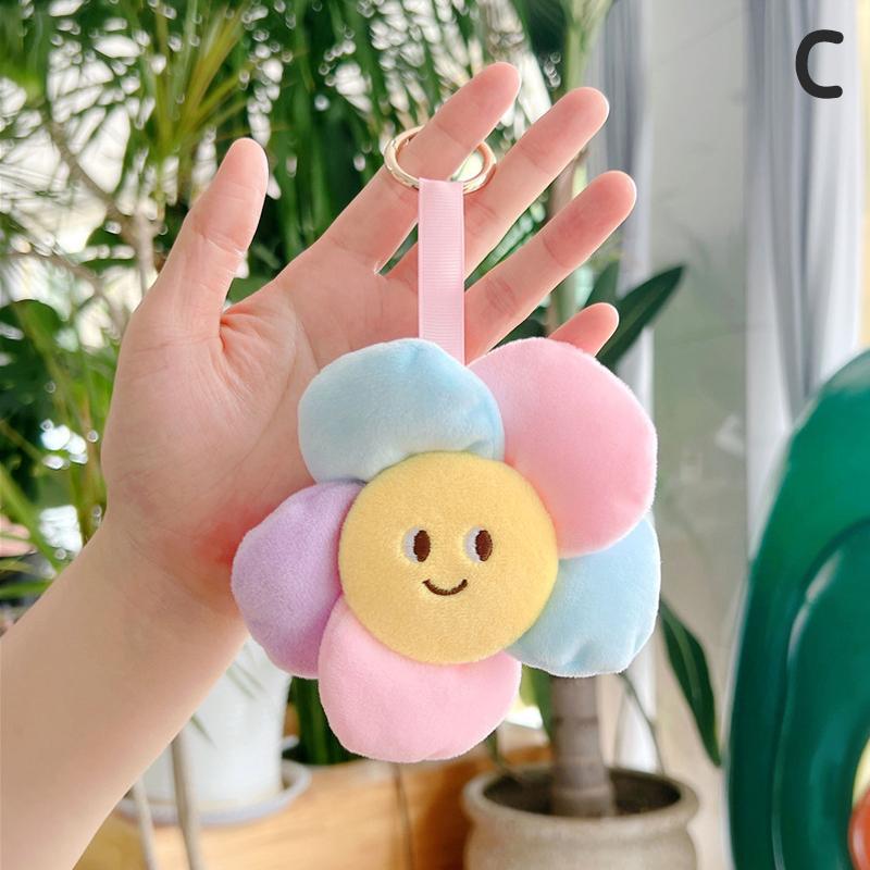 Плюшевые солнечные цветы автомобильные брелки женские женские сумки подвеска брелок аксессуары подарок