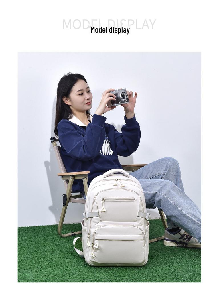 Large Capacity Minimalist Korean Style Student Backpack for Junior High To University