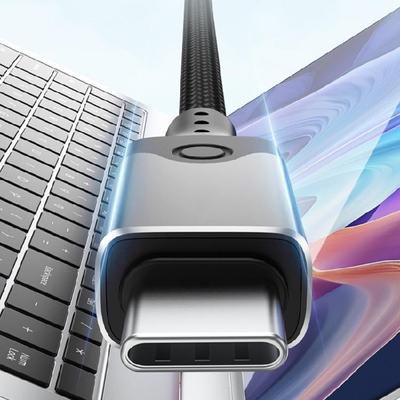 USB 5.0 Type-C Кабель 240 Вт Зарядка 80 Гбит/с Передача Данных для Ноутбуков, Планшетов, Телефонов с Type-C и Других Гаджетов Черный