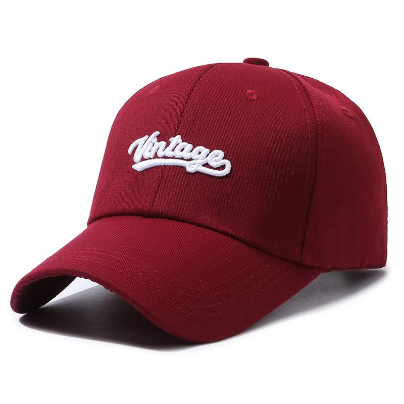 Vintage Embroidery Letter Baseball Cap Outdoor Breathable Peaked Gifts Caps