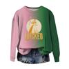 Women's Casual Round Neck Long Sleeve Valentine's Day Printed Pullover Top