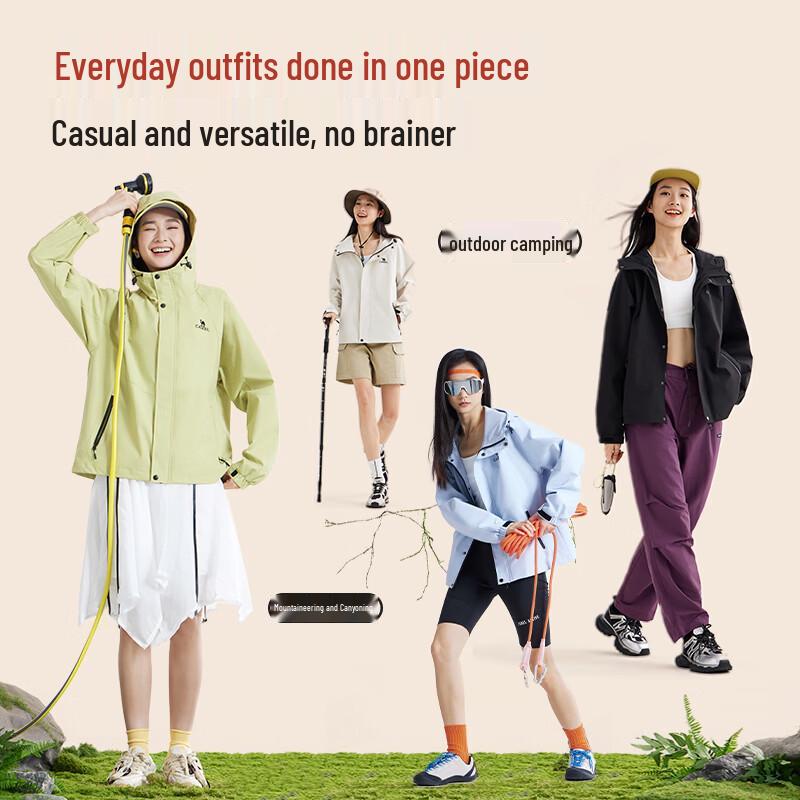 Camel Shanhai Unisex Windproof Outdoor Jacket