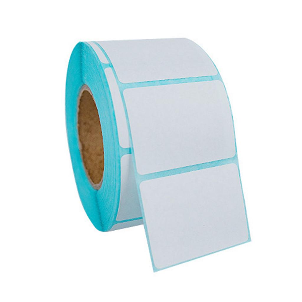 800 Counts Adhesive Thermal Label Water Resistant Adhesive White Sticker Blank Address Labels For Shipping Packaging