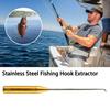 Извлекатель рыболовных крючков из нержавеющей стали, быстрый съемник рыболовных крючков, безопасный экстрактор, отсоединяющий инструмент для извлечения, приспособление для спуска, рыболовные принадлежности