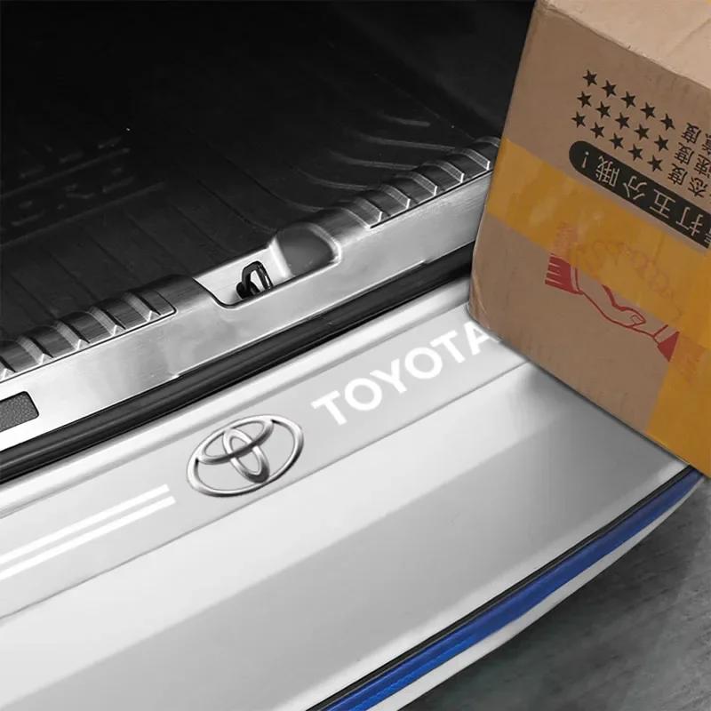Наклейка на порог автомобиля Защитная пленка от царапин Прозрачная Для Toyota Prado Aqua Hilux Rav4 Camry Prius TRD Venza GR