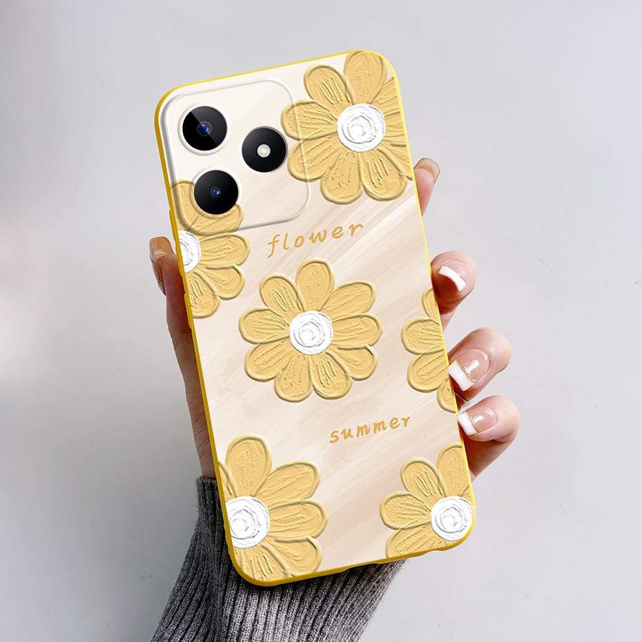 Чехол для Realme C53 RMX3760 Мягкий Силиконовый Милый Кролик Панда Чехол для Телефона Для Realme C53 2023 C51 C 53 Narzo N53 Note 50 Capa