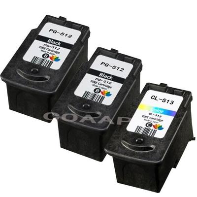 3 шт. PG-512 CL-513 PG512 Перезаправляемый картридж для Canon Pixma iP2700 MP240 MP250 MP260 MP270 MP280 MP480 MX350