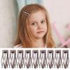 10Pcs Double Grip Hair Clips Women Metal Snap Hair Barrettes Retro Small Hair Pins Headdress Hair Accessories