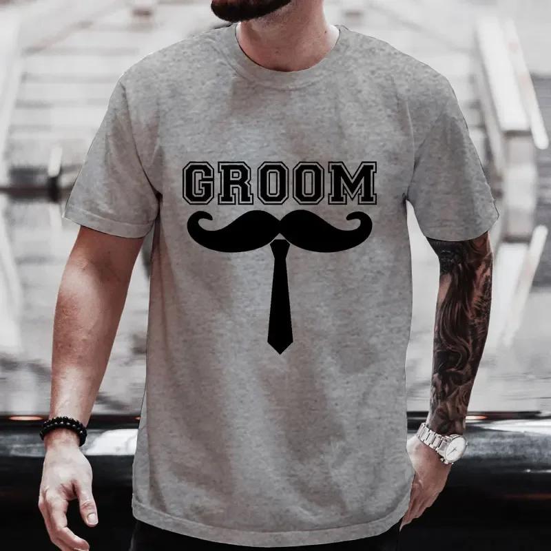 Футболка Groom Squad Friends Bachelor Stag Party Блузки Single Farewell Tees Fashion Graphic Wedding Tops Team Evg Future Groom