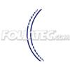 PIN Striping - FOLIATEC - RACING - Bleu - 14 Strips - Auto-adhésif 7mm X 41cm