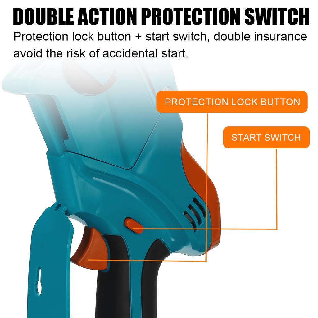 98VF 6-дюймовая беспроводная электрическая цепная пила, мини-ручная обрезка, мини-электрическая пила, деревообрабатывающий инструмент для обрезки сада