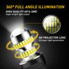 AUXITO 2Pcs 7443 W21/5W T20 LED Bulb Lights With HD Projector LENS 6000K White Red Yellow Amber 7440 For Car Reverse Tail Lamp