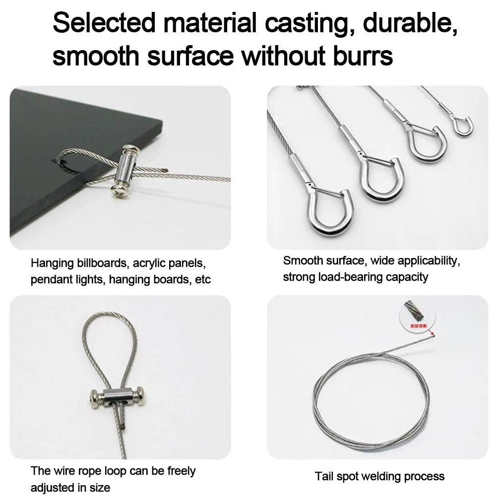 Stainless Steel Suspension Lanyard Adjustable Retractable Fastening High Quality Wire Rope