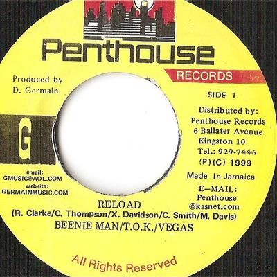 7-дюймовая пластинка BEENIE MAN / T.O.K. / МР. VEGAS - Перезагрузка НЕТ Пентхаус Recor 1999 Ямайка Регги, Ска и Даб Б/у