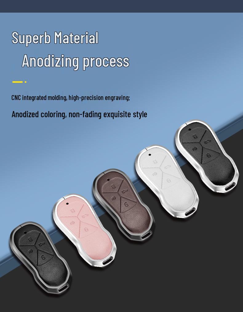 Compatible with XPeng P7i, G6, G9, P5, G3i key case - Premium Protective Shell with Buckle.