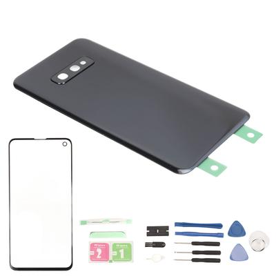 Комплект переднего внешнего стекла и задней стеклянной крышки для Galaxy S10e, сменное стекло экрана телефона с предустановленным