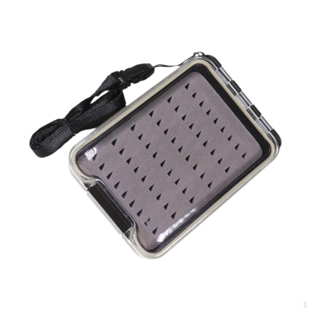 Fly Box Fishing Easy Grip Freshwater Saltwater Transparent Boxes Organizer Lightweight