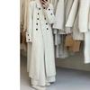 Autumn and Winter Double-sided Wool Coat Long Korean Style Long Hair Solid Color Casual Woolen Coat